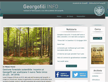 Tablet Screenshot of georgofili.info